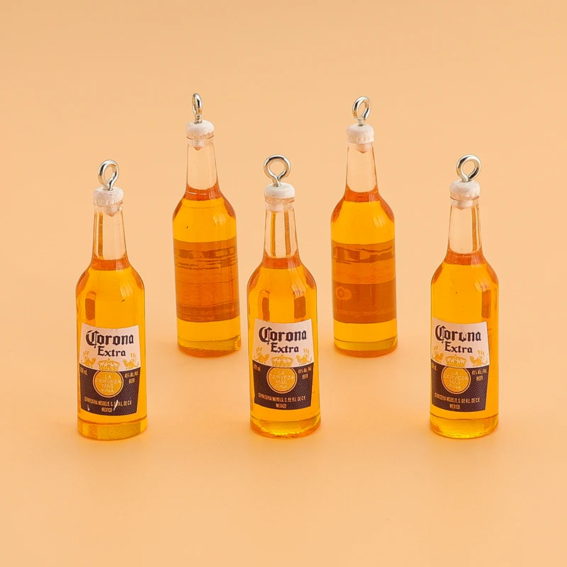 10Pcs Mini 3D Simulation Resin Beer Bottle Charms Drinking Bottle Pendant For DIY Keychain Earring Necklace Jewelry Making
10Pcs Mini 3D Simulation Resin Beer Bottle Charms Drinking Bottle Pendant For DIY Keychain Earring Necklace Jewelry Making