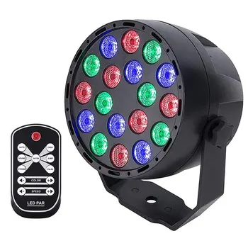 18W High Power LED Par Lights RGB Stage Lights 7 Modes DMX Controlled Sound Activated Stage Effect Lighting for Party DJ
18W High Power LED Par Lights RGB Stage Lights 7 Modes DMX Controlled Sound Activated Stage Effect Lighting for Party DJ