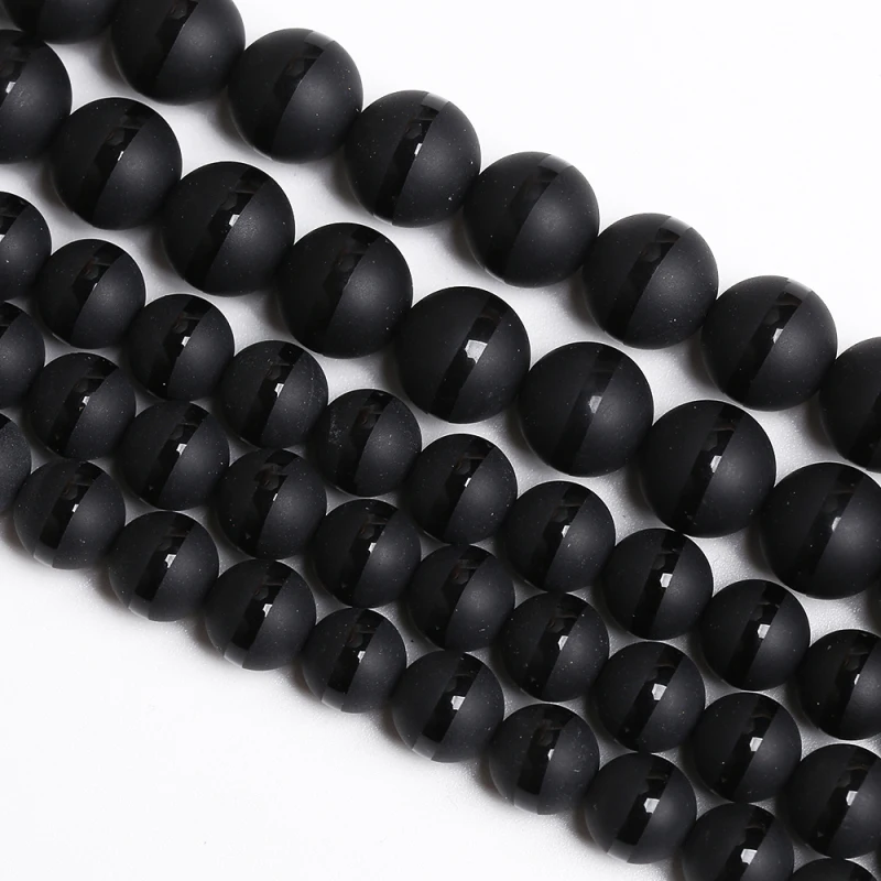 Matte Natural Black Agate Onyx Beads Line Stripes Stone Round Loose Beads For Jewelry making DIY Bracelets Necklace 6 8 10mm 15"
Matte Natural Black Agate Onyx Beads Line Stripes Stone Round Loose Beads For Jewelry making DIY Bracelets Necklace 6 8 10mm 15"