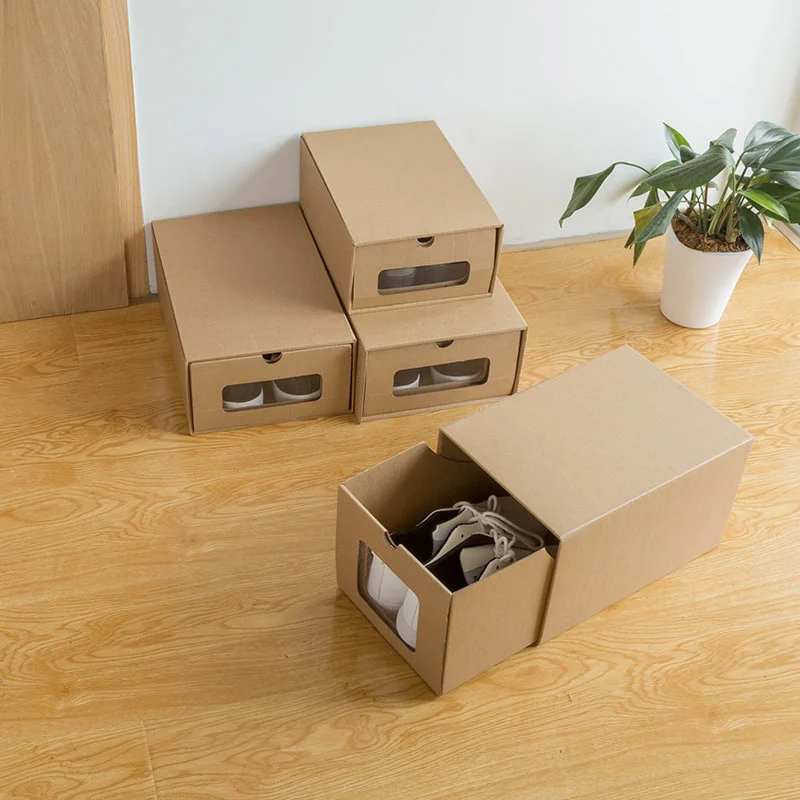Paper Shoes Box Kraft Paper Box Cardboard Shoes Box Durable Foldable Sturdy Intelligent Brown Family Bedroom School Organizing
Paper Shoes Box Kraft Paper Box Cardboard Shoes Box Durable Foldable Sturdy Intelligent Brown Family Bedroom School Organizing