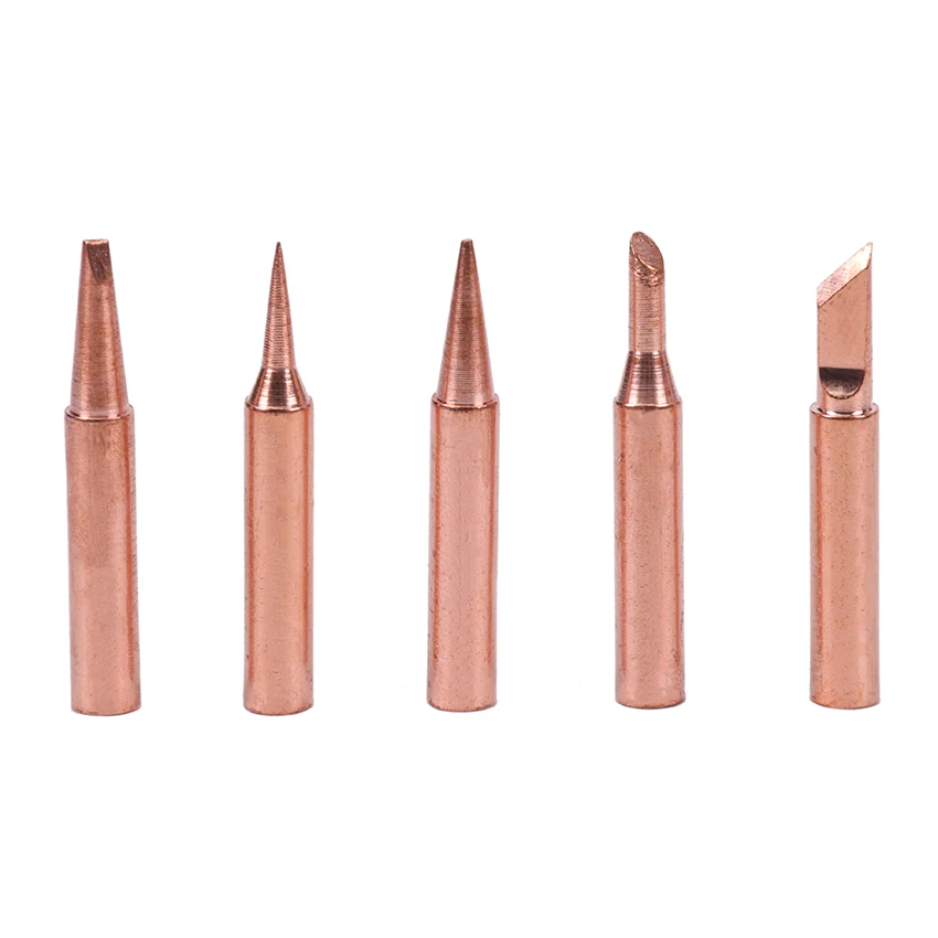 5PCS Soldering Iron Pure Copper 900M Soldering Iron Head Set Inside Hot Bare Copper Electric Iron Tip Soldering Tools 5PCS Soldering Iron Pure Copper 900M Soldering Iron Head Set Inside Hot Bare Copper Electric Iron Tip Soldering Tools