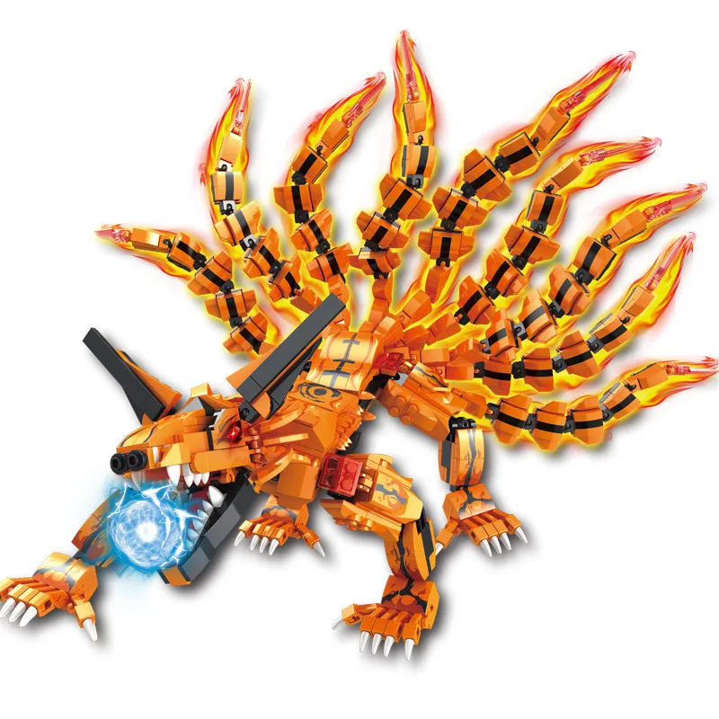 Конструктор Наруто биюу сильнейший Kyuubi Kurama Nine Tailed Foxs набор блоков кирпичи