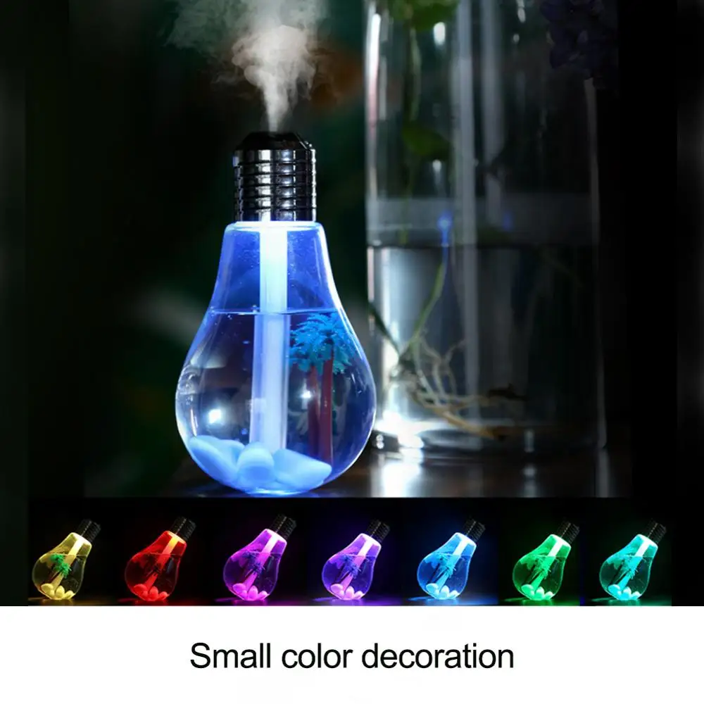 Colorful Light USB Bulb Air Humidifier Lamp Micro landscape Ultrasonic 400ML Atomizer Night Light For Car and Home
Colorful Light USB Bulb Air Humidifier Lamp Micro landscape Ultrasonic 400ML Atomizer Night Light For Car and Home