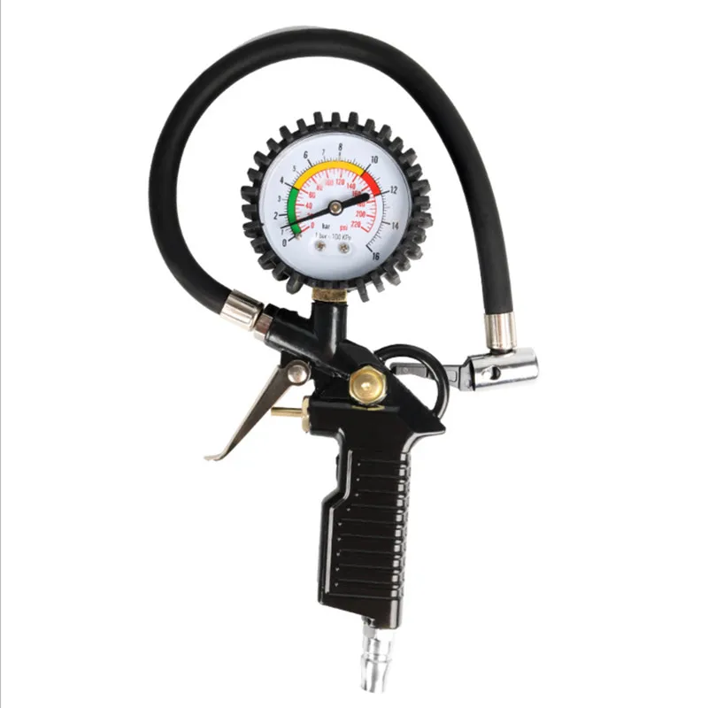 Tire Inflator with Dial Gauge Tire Pressure Air Inflator Gun Gauge Regulator Locking Chuck with Air Hose Accurat Fittings 220PSI
Tire Inflator with Dial Gauge Tire Pressure Air Inflator Gun Gauge Regulator Locking Chuck with Air Hose Accurat Fittings 220PSI