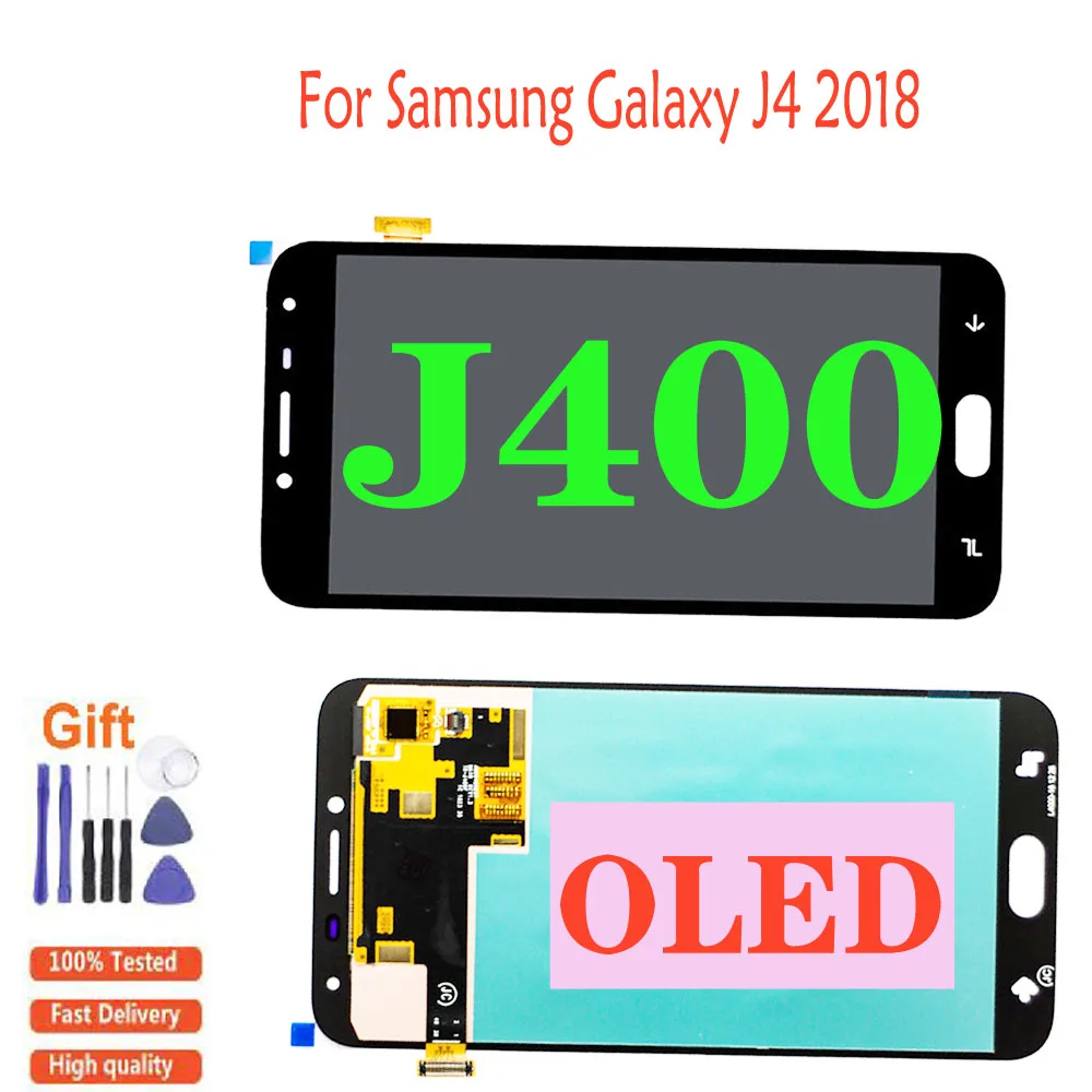 Super AMOLED LCD For SAMSUNG Galaxy J4 J400 J400F J400F/DS J400G/DS SM-J400F LCD Display With Touch Screen Assembly Replacement
Super AMOLED LCD For SAMSUNG Galaxy J4 J400 J400F J400F/DS J400G/DS SM-J400F LCD Display With Touch Screen Assembly Replacement