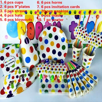 Polka dot princess birds dinosaur minions kids birthday supplies wedding children party tableware set Decorations colorful
Polka dot princess birds dinosaur minions kids birthday supplies wedding children party tableware set Decorations colorful