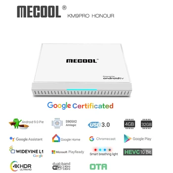 MECOOL KM9 Pro Android 9.0 TV Box ATV Amlogic S905X2 4GB 32GB Bluetooth Voice Control USB3.0 4K HDR OTA Update Media Player
MECOOL KM9 Pro Android 9.0 TV Box ATV Amlogic S905X2 4GB 32GB Bluetooth Voice Control USB3.0 4K HDR OTA Update Media Player