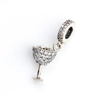 Authentic 925 Sterling Silver Charm New Style Party Wine Glass Fashion Pendant Fit Pandora Women Bracelet & Necklace Diy Jewelry 
Authentic 925 Sterling Silver Charm New Style Party Wine Glass Fashion Pendant Fit Pandora Women Bracelet & Necklace Diy Jewelry