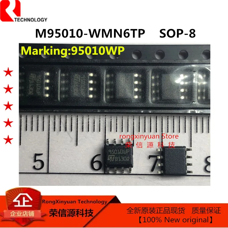 20 pcs/lot M95010-WMN6TP 95010WP SOP-8 95010 M95010 1Kbit Serial SPI Bus EEPROM With High Speed Clock 100% New original | Электроника