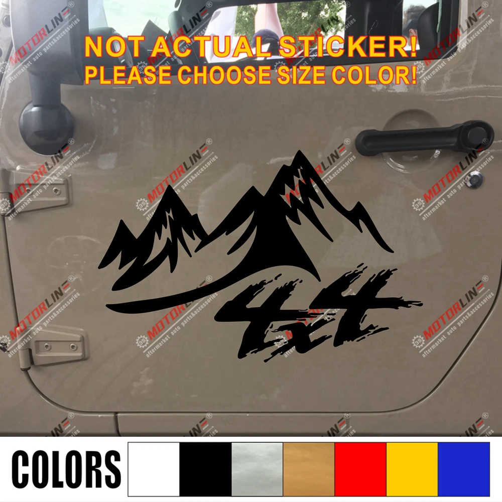 4X4 Off Road Car Truck Decal Sticker Vinyl pick size color die cut mountain style5 no background | Автомобили и мотоциклы