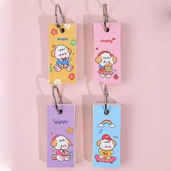 Cartoon Teddy Dog Mini Ring Buckle Memo Pad Cute Blank Word Book Card Tearable Notepads Sticky Note school supplies
Cartoon Teddy Dog Mini Ring Buckle Memo Pad Cute Blank Word Book Card Tearable Notepads Sticky Note school supplies