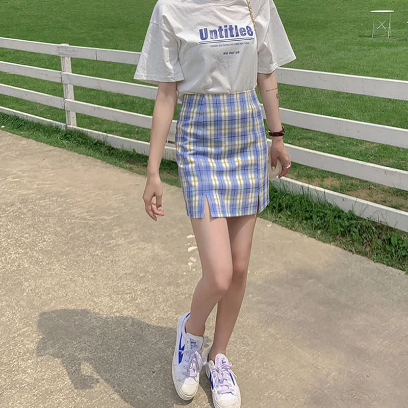 Plaid Skirt Summer 2021 Women Skirt Sexy Package Hip Skirt Fashionable High Waisted Skirts Office Ladies' Professional Skirt 
Plaid Skirt Summer 2021 Women Skirt Sexy Package Hip Skirt Fashionable High Waisted Skirts Office Ladies' Professional Skirt