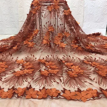 Latest Nigerian Tulle Lace 3D Flower sequins French Net Beaded Lace Fabric For Nigerian Wedding Embroidery African Lace Fabric
Latest Nigerian Tulle Lace 3D Flower sequins French Net Beaded Lace Fabric For Nigerian Wedding Embroidery African Lace Fabric
