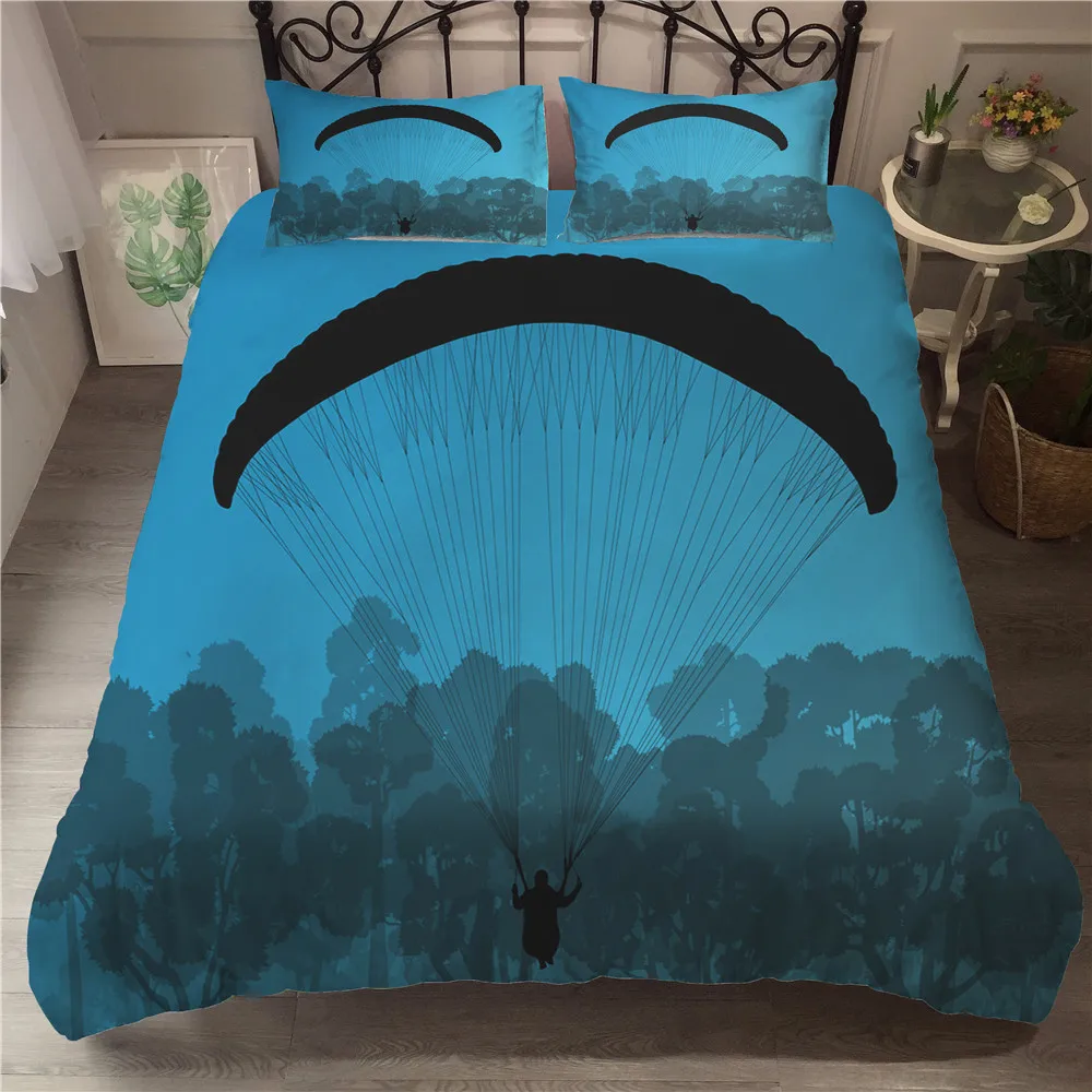 Single Bedding Set Bed Linen Paragliding Printed Home Textiles Bedroom Bedding Comfortable Material Comforter
Single Bedding Set Bed Linen Paragliding Printed Home Textiles Bedroom Bedding Comfortable Material Comforter