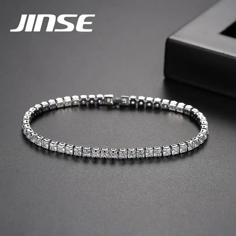 JINSE Iced Out 1Row Cubic Zirconia Tennis Bracelet Bling Rhinestone Box Chain Charm Bracelet For Women Men Hiphop Bijoux Jewelry
JINSE Iced Out 1Row Cubic Zirconia Tennis Bracelet Bling Rhinestone Box Chain Charm Bracelet For Women Men Hiphop Bijoux Jewelry