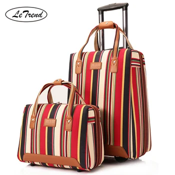 LeTrend stripe Oxford Rolling Luggage Set Spinner Multifunction Suitcase Wheels 20 inch Cabin Trolley laptop Travel Bag
LeTrend stripe Oxford Rolling Luggage Set Spinner Multifunction Suitcase Wheels 20 inch Cabin Trolley laptop Travel Bag