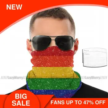 Flag Mouth Face Mask Glitter Rainbow Pride Flag Facial Mask Polyester Pretty with Filters Adult Mask
Flag Mouth Face Mask Glitter Rainbow Pride Flag Facial Mask Polyester Pretty with Filters Adult Mask