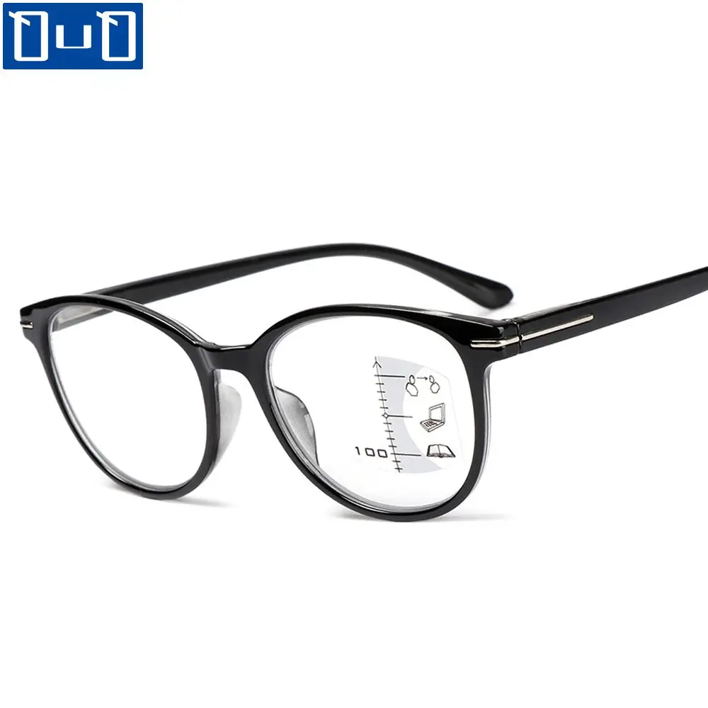 Qutzzmnd Anti-blue Light Multifocal Reading Glasses Women Men Classic Round Frame Presbyopic Glasses with Diopter+1.0~+4.0
Qutzzmnd Anti-blue Light Multifocal Reading Glasses Women Men Classic Round Frame Presbyopic Glasses with Diopter+1.0~+4.0