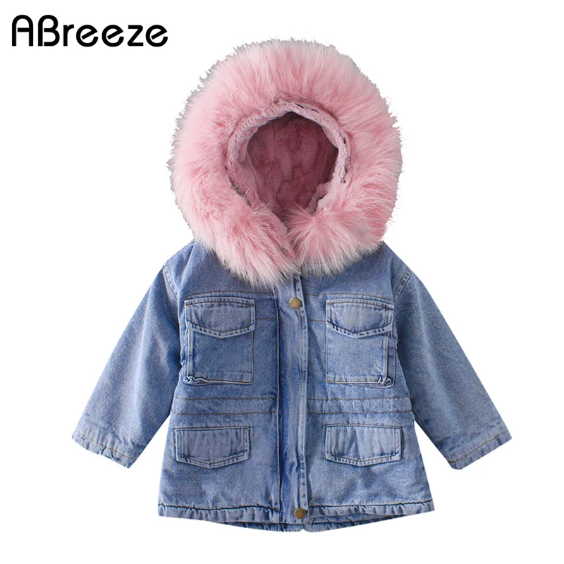 2019 Winter Children Girl Denim Jacket Plus Velvet Fur Warm Toddler Outerwear Coats 1-7 Years Kid Girl Parka Windbreaker
2019 Winter Children Girl Denim Jacket Plus Velvet Fur Warm Toddler Outerwear Coats 1-7 Years Kid Girl Parka Windbreaker
