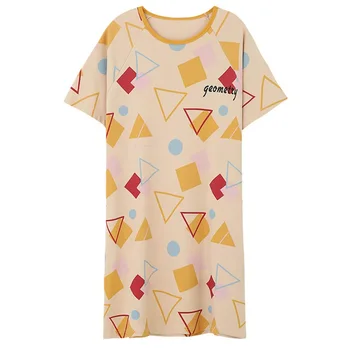 New Summer Sleepwear Night Dress Women Nightwear Female Printed Nightgown Home Clothes Cute Nightdress Short Sleeve Lady Girls
New Summer Sleepwear Night Dress Women Nightwear Female Printed Nightgown Home Clothes Cute Nightdress Short Sleeve Lady Girls