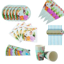 New Jungle Birthday Party Disposable Tableware Jungle Animal Disposable Plates Cups Napkins Safari Decor Baby Shower Supplies
New Jungle Birthday Party Disposable Tableware Jungle Animal Disposable Plates Cups Napkins Safari Decor Baby Shower Supplies