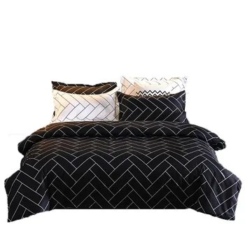 Printed Simple Black and White Bedding Set Fashion Home Textile Classic Duvet Cover Bed Linen Single Queen King Size
Printed Simple Black and White Bedding Set Fashion Home Textile Classic Duvet Cover Bed Linen Single Queen King Size