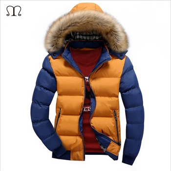 Winter Down Coat Men Casual Fur Hooded Cotton Padding Parka Mens Brand Windproof Waterproof Patchwork Windbreaker Jackets Male
Winter Down Coat Men Casual Fur Hooded Cotton Padding Parka Mens Brand Windproof Waterproof Patchwork Windbreaker Jackets Male