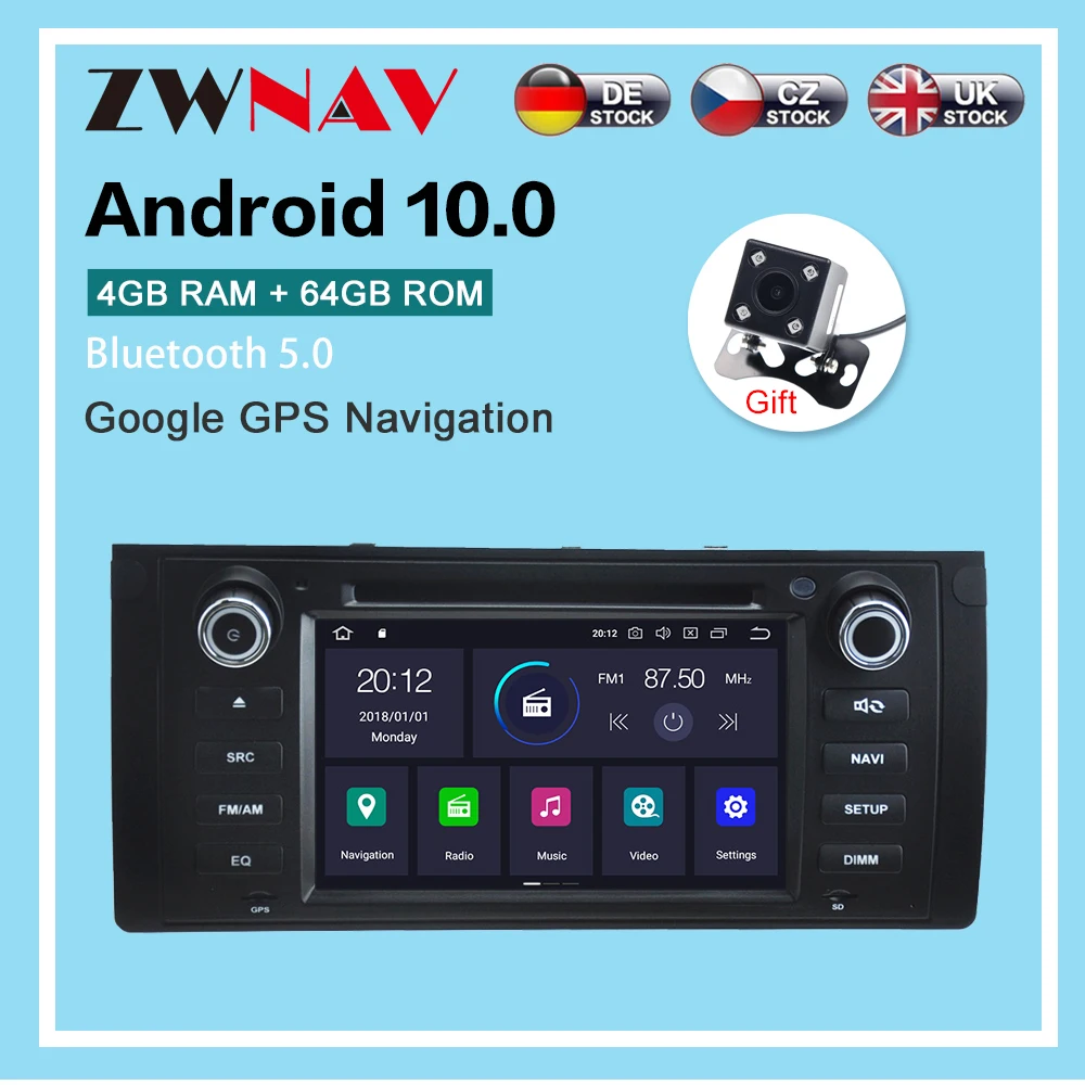 Android 10.0 4+64G Car Radio player GPS Navigation For BMW M5 E39 1995-2003 Multimedia Player Radio video stereo Head Unit dsp
Android 10.0 4+64G Car Radio player GPS Navigation For BMW M5 E39 1995-2003 Multimedia Player Radio video stereo Head Unit dsp