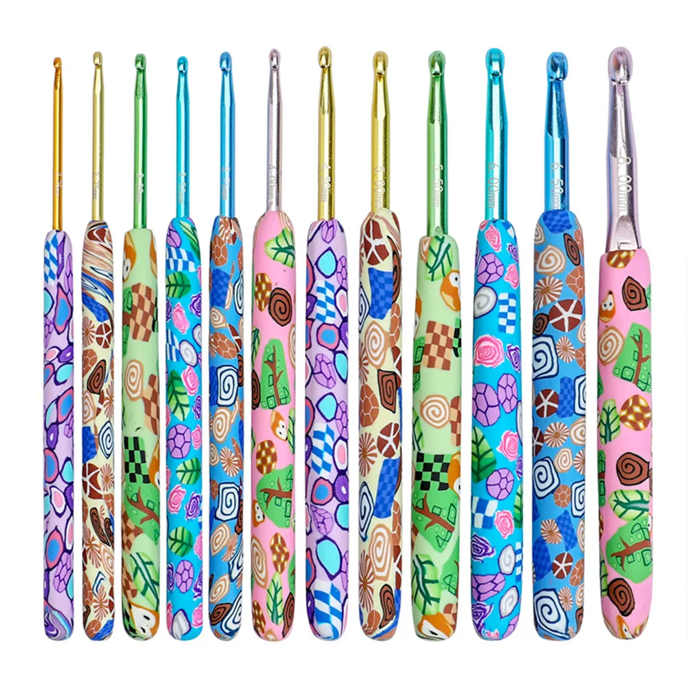 14 шт. набор крючков для вязания с керамической ручкой | Дом и сад