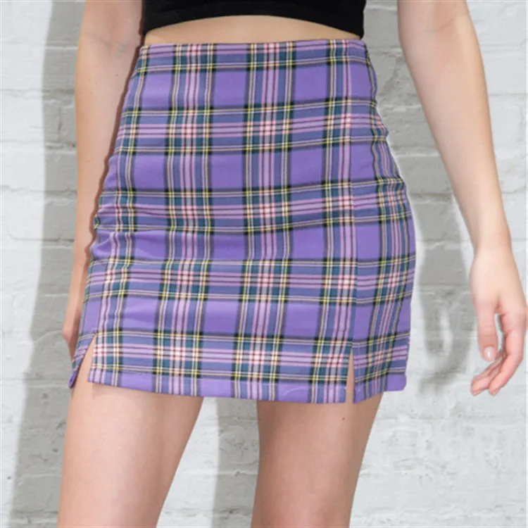 2020 Spring And Summer INS WOMEN'S Dress New Style Short Skirt Western Style BM Purple Plaid Skirt (with Safety Shorts)
2020 Spring And Summer INS WOMEN'S Dress New Style Short Skirt Western Style BM Purple Plaid Skirt (with Safety Shorts)