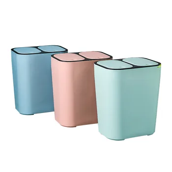 Practical Dry and Wet Classified Trash Can Home Room Garbage Dust Case Holder Indoor Living Room Push Double Cover Trash LA28
Practical Dry and Wet Classified Trash Can Home Room Garbage Dust Case Holder Indoor Living Room Push Double Cover Trash LA28