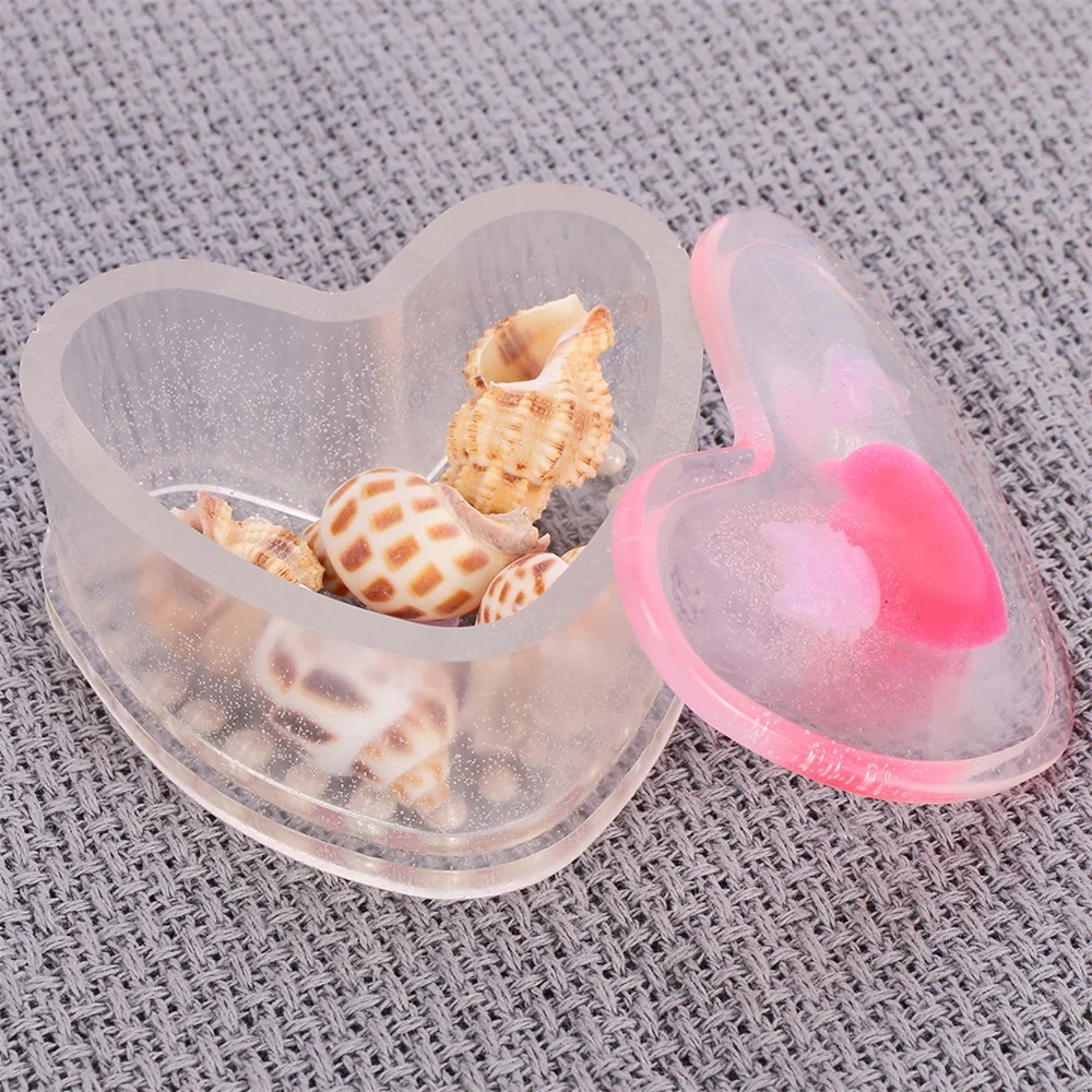 1Pc DIY Box Resin Silicone Storage Box Mold For Jewelry Making Heart Shape Cut Mold Non-toxic Epoxy Gift Box Jewelry Tools Mould
1Pc DIY Box Resin Silicone Storage Box Mold For Jewelry Making Heart Shape Cut Mold Non-toxic Epoxy Gift Box Jewelry Tools Mould