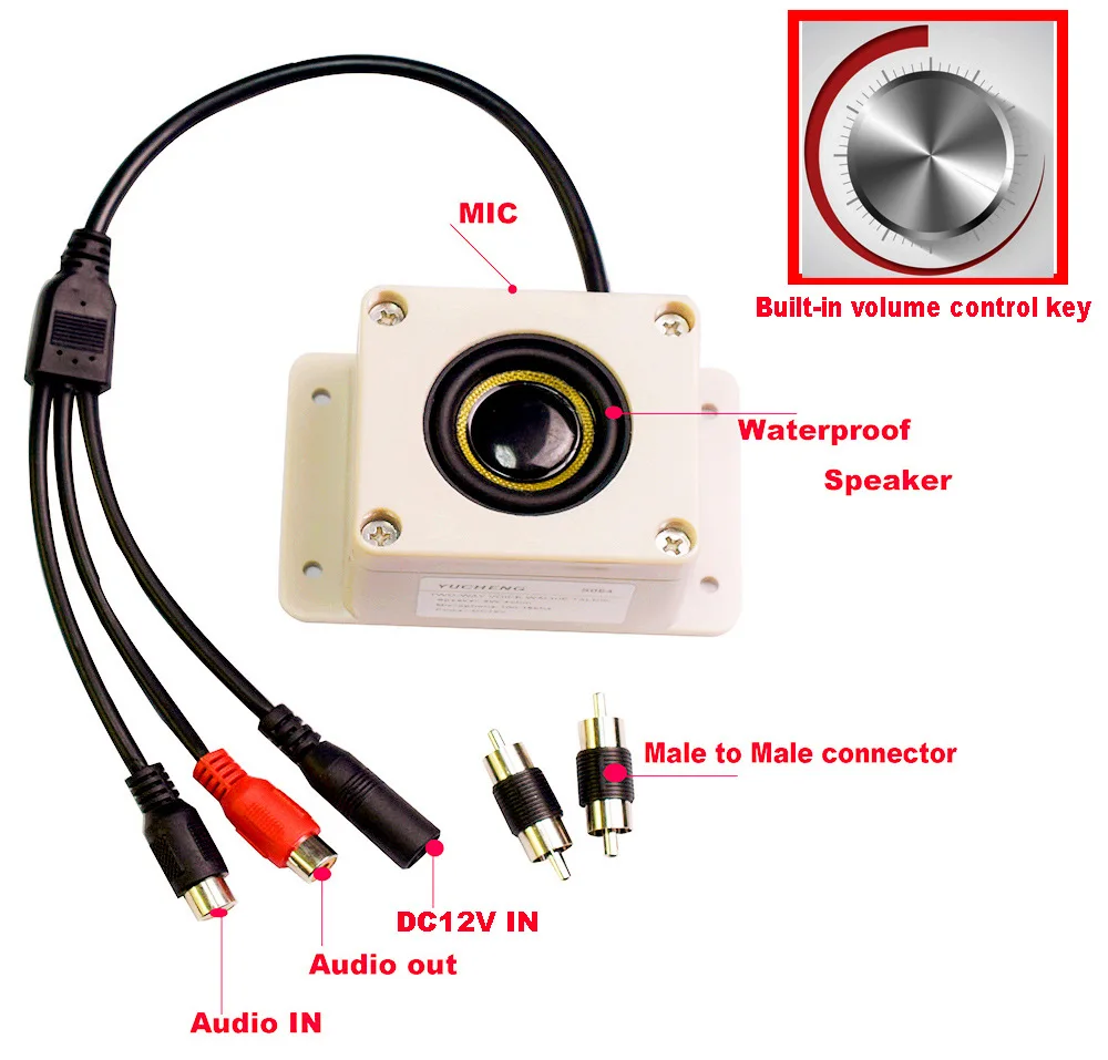 Protection Voice Electronics Home Microphone Two Way Sound Security Camera Interphone Accessories Outdoor Speaker Waterproof
Protection Voice Electronics Home Microphone Two Way Sound Security Camera Interphone Accessories Outdoor Speaker Waterproof