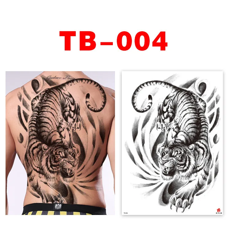 Tiger Sketch Temporary Flash Tattoos Waterproof Large Full Back Sticker Old School Cool Fake Tatoo for Women Men 004
Tiger Sketch Temporary Flash Tattoos Waterproof Large Full Back Sticker Old School Cool Fake Tatoo for Women Men 004