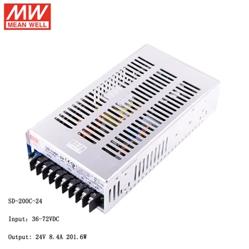 MEAN WELL SD-200C-24 Input 36~72VDC to 24V DC 200W DC-DC Converter Switching Power Supply 48V to 24V 8.4A Converter Transformer
MEAN WELL SD-200C-24 Input 36~72VDC to 24V DC 200W DC-DC Converter Switching Power Supply 48V to 24V 8.4A Converter Transformer
