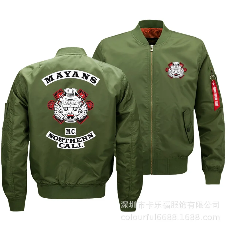 Autumn And Winter Coat Men'S Wear Casual Jacket Customizable Air Force One Flight Suit Mayans Pilots Jacket Men's Hoodie
Autumn And Winter Coat Men'S Wear Casual Jacket Customizable Air Force One Flight Suit Mayans Pilots Jacket Men's Hoodie