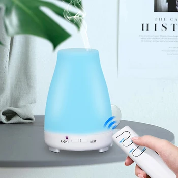 200ML Ultrasonic Air Humidifier Essential Oil Diffuser With Remote Control Wood Grain Diffuser 7 Color LED Lamp For Home Office
200ML Ultrasonic Air Humidifier Essential Oil Diffuser With Remote Control Wood Grain Diffuser 7 Color LED Lamp For Home Office