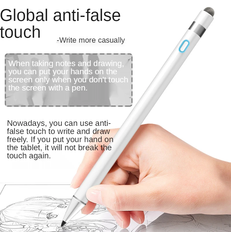 Apple pencil IPAD tablet suitable for capacitive Touch pen Stylus charging anti-mistouch double headed Ipad pencil accessories
Apple pencil IPAD tablet suitable for capacitive Touch pen Stylus charging anti-mistouch double headed Ipad pencil accessories
