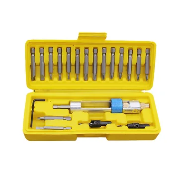 20pcs High Speed Steel Half Time Drill Bit Set with Case Double Use Multi-functional Hand Screwdriver Head Kit Tool Accessories
20pcs High Speed Steel Half Time Drill Bit Set with Case Double Use Multi-functional Hand Screwdriver Head Kit Tool Accessories