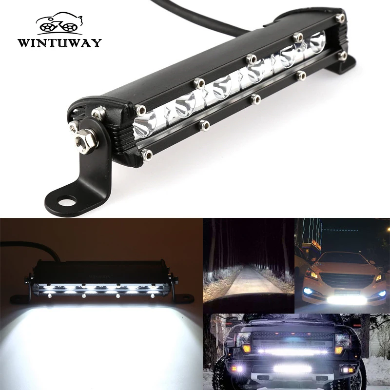 WINTUWAY Single Row 18W Car LED Work Light Led Chips Waterproof Offroad Car Work Bulb Headlight ATV SUV 4WD Boat Truck
WINTUWAY Single Row 18W Car LED Work Light Led Chips Waterproof Offroad Car Work Bulb Headlight ATV SUV 4WD Boat Truck