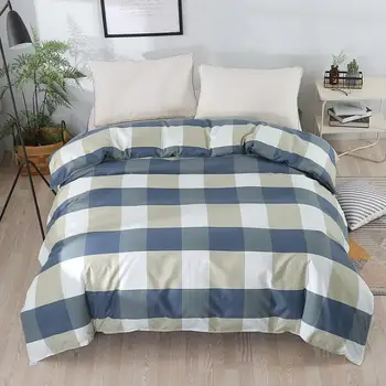 New Design 2019 1Pcs Duvet Cover Plaid Stripes Quilt Cover Skin Care Cotton Bedclothes 150x200cm/180x220cm/200x230cm Size 
New Design 2019 1Pcs Duvet Cover Plaid Stripes Quilt Cover Skin Care Cotton Bedclothes 150x200cm/180x220cm/200x230cm Size
