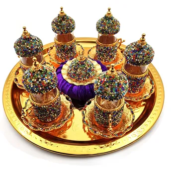 Set of 6 Swarovski Turkish Coffee Cups Set Arabic Coffee Set Handmade Tea Cups Set Set in Espresso Copper Coffee set
Set of 6 Swarovski Turkish Coffee Cups Set Arabic Coffee Set Handmade Tea Cups Set Set in Espresso Copper Coffee set