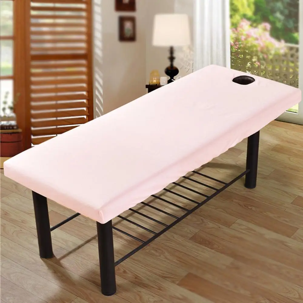Massage Bed Sheet Solid Couch Forepart Hole Polyester Elastic All-round Wrap Elastic Cord Edge Anti-Slip Design All-round Wrap i
Massage Bed Sheet Solid Couch Forepart Hole Polyester Elastic All-round Wrap Elastic Cord Edge Anti-Slip Design All-round Wrap i