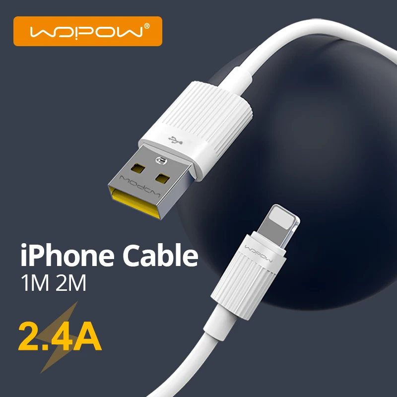 WOPOW USB Cable Lightning Cable H08 Fast Charging for iphone 6/7/7 Plus/8/XR/11/Max ipad Air mini 4 for iphone Charger USB Cable
WOPOW USB Cable Lightning Cable H08 Fast Charging for iphone 6/7/7 Plus/8/XR/11/Max ipad Air mini 4 for iphone Charger USB Cable