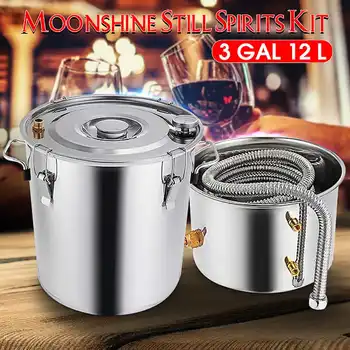 12/20/30L Distiller Water Alcohol Distiller Durable Stainless DIY Home Water Wine Essential Oil Brewing Kit Boiler Making Kit
12/20/30L Distiller Water Alcohol Distiller Durable Stainless DIY Home Water Wine Essential Oil Brewing Kit Boiler Making Kit
