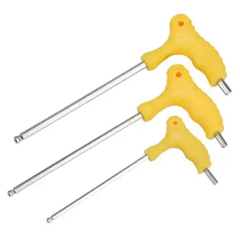 T-Shape Ball Hexagon Socket Wrench Single Bottle 2.5-10mm Plastic Handle Lengthened Metric Within Six-Party Wrench Screw Driver
T-Shape Ball Hexagon Socket Wrench Single Bottle 2.5-10mm Plastic Handle Lengthened Metric Within Six-Party Wrench Screw Driver