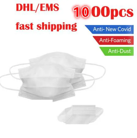 DHL Free Shipping Spot 1000 pcs Face Mask Disposable Masks 3-ply Safely Mouth Mask pm2.5 Apply to Adult Aust Filter Masque
DHL Free Shipping Spot 1000 pcs Face Mask Disposable Masks 3-ply Safely Mouth Mask pm2.5 Apply to Adult Aust Filter Masque