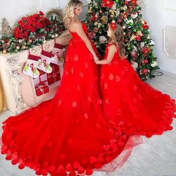 Christmas Mother And Daughter Prom Dresses 2020 Sweetheart Bow Sash Petals Long Formal Evening Gowns Custom Made Party Dress
Christmas Mother And Daughter Prom Dresses 2020 Sweetheart Bow Sash Petals Long Formal Evening Gowns Custom Made Party Dress