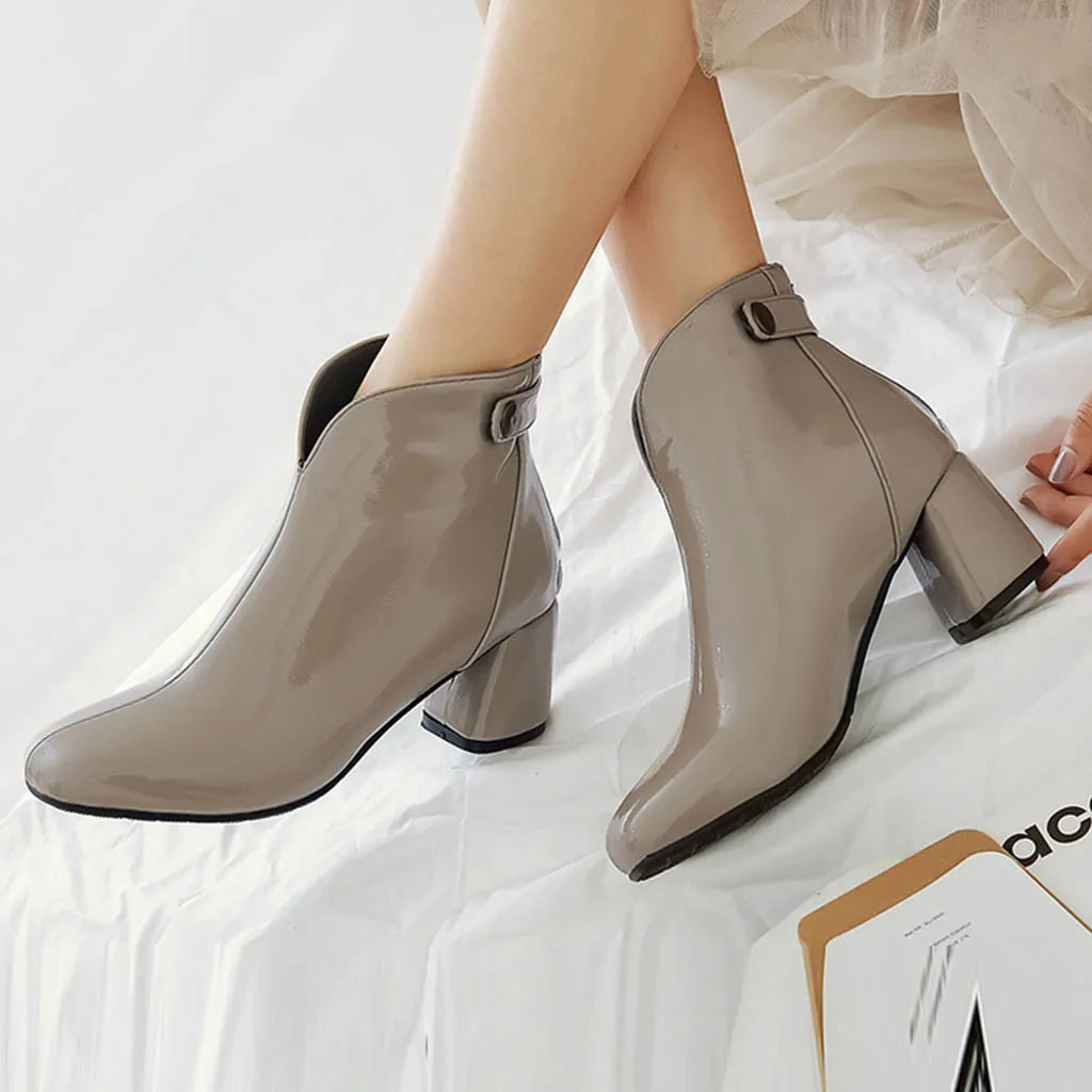 Fashion woman boots high heels black brown gray Vintage women's ankle boots soft leather winter autumn boots women waterproof#G2
Fashion woman boots high heels black brown gray Vintage women's ankle boots soft leather winter autumn boots women waterproof#G2