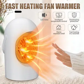 Protable Electric Air Heater 400W Ceramic Heating Heating Air Fans Brushless Low-noise Hot Wind Warmer for Home Bedroom Bathroom
Protable Electric Air Heater 400W Ceramic Heating Heating Air Fans Brushless Low-noise Hot Wind Warmer for Home Bedroom Bathroom